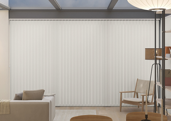 Shimmer (Blackout), Quartz Cream - Vertical Blind - Image 6